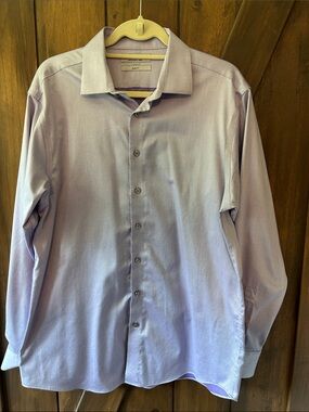 Murano Men's Classic Dress Shirt in Light Lavender